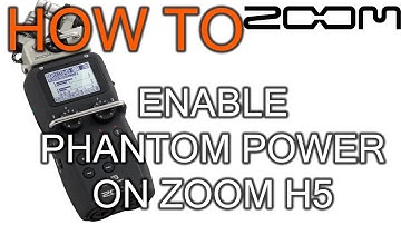 How to Enable Phantom Power on Zoom H5
