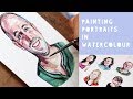 How To Paint Faces With Watercolour - My Technique!