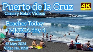 Tenerife 🏝️ Puerto de la Cruz Beaches Today + MUECA 12 May 2024