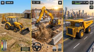 City Construction Simulator 3D | Highway JCB Excavator & Truck Gameplay! screenshot 3