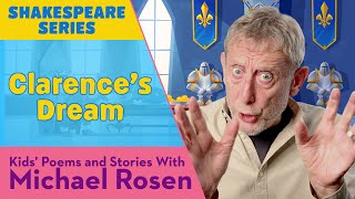 Duke of Clarence Dream | Richard III | SHAKESPEARE | Kids Poems and Stories With Michael Rosen
You can safely browse more videos like Michael Rosen Chocolate Cake on the Official Michael Rosen channel https://www.youtube.com/MichaelRosenOfficial
https://www.michaelrosen.co.uk
Check out Michaels website for news, updates, and fun, as well as great homeschooling UK resources and ideas like these.
Why not share this clip - learn about technology
What did this speech make you think?
Discuss performance poetry - what does it make you think?
Look at other Michael Rosen poems - which ones do you like, why?
How does Michaels work compare and contrast with another poet?
Teachers or Homeschoolers - work with your kids to create your own performance piece for selected poems.
Pupils could create their own story poems about favourite foods, strict teachers or a Bear Hunt.
Use this as a inspiration to start independent research on Michael Rosen.
Duke of Clarence Dream | Richard III | | SHAKESPEARE | Kids Poems and Stories With Michael Rosen
The Speech:
CLARENCE: O, I have passed a miserable night,
So full of fearful dreams, of ugly sights,
That, as I am a Christian faithful man,
I would not spend another such night
Though twere to buy a world of happy days
So full of dismal terror was the time.
Methoughts that I had broken from the Tower
And was embarked to cross the Bergundy,
And in my company my brother Gloucester,
Who from my cabin tempted me to walk
Upon the hatches: thence we looked toward England
And cited up a thousand heavy times,
During the wars of York and Lancaster,
That had befalln us. As we paced along
Upon the giddy footing of the hatches,
Methought that Gloucester stumblèd, and in falling
Struck me (that thought to stay him) overboard
Into the tumbling billows of the main.
O Lord! methought what pain it was to drown!
What dreadful noise of waters in mine ears!
What sights of ugly death within mine eyes!
Methoughts I saw a thousand fearful wracks;
A thousand men that fishes gnawed upon;
Wedges of gold, great anchors, heaps of pearl,
Inestimable stones, unvaluèd jewels,
All scattred in the bottom of the sea:
Some lay in dead mens skulls, and in the holes
Where eyes did once inhabit, there were crept
(As twere in scorn of eyes) reflecting gems,
That wooed the slimy bottom of the deep
And mocked the dead bones that lay scattred by.
I passed (methought) the melancholy flood,
With that sour ferryman which poets write of,
Unto the kingdom of perpetual night.
The first that there did greet my stranger soul
Was my great father-in-law, renownèd Warwick,
Who spake aloud, What scourge for perjury
Can this dark monarchy afford false Clarence?
And so he vanished. Then came wandring by
A shadow like an angel, with bright hair
Dabbled in blood, and he shrieked aloud,
Clarence is come false, fleeting, perjured Clarence,
That stabbed me in the field by Tewkesbury:
Seize on him, Furies, take him unto torment!
With that (methoughts) a legion of foul fiends
Environed me, and howlèd in mine ears
Such hideous cries that with the very noise
I, trembling, waked, and for a season after
Could not believe but that I was in hell,
Such terrible impression made my dream.
More than four hundred years after William Shakespeare’s death, his name is known in every corner of the world. Why?
Celebrated poet, critic, and Shakespeare enthusiast Michael Rosen answers that question with humor, knowledge, and appreciation, offering a whirlwind tour of Shakespeare’s life, his London, and four of his plays: A Midsummer Night’s Dream, Macbeth, King Lear, and The Tempest.
Who is this upstart crow Michael Rosen?
Michael Rosen started writing as a teenager, when his mother needed some poems for Radio programs she was making.
While at college, he wrote a play which was staged at the Royal Court theatre in London. Rosens first book was published in 1974, and he is one of Britains leading childrens poets.
Michael Rosen launched the National Year of Literacy project, which encouraged children to help produce an Anthology to be used during the Literacy Hour in primary schools. Children ages 4-11 were invited to submit poems and illustrations featuring their favourite tree. Rosen also led the final judging sessions to decide which submissions would be included.
#michaelrosen
#shakespeare
#ChildrensBooks
#Fairytales
#KidsReading
#LaughOutLoud
#ReadingAdventure
#WhimsicalStories
#ChildrensLaureate
#FamilyReads
#LiteracyForKids
#RhymeAndProse
#StorytimeFun
#FunnyBooks
#JoyOfReading
#BookRecommendations
#ParentingTips
#KidsLiterature
#InteractiveStories
#EducationalEntertainment
#CreativeReading
#ReadingIsFun
#ImaginationInspired
#FamilyBonding
#LiteratureForChildren
#ExploreWithBooks
#LiteracyJourney
#ReadingCommunity
#ShareTheJoy
#DiscoverNewBooks Duke of Clarence Dream | Richard III | SHAKESPEARE | Kids Poems and Stories With Michael Rosen