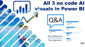 All 3 AI visuals in Power BI (Q&A, key influencers & decomposition tree)