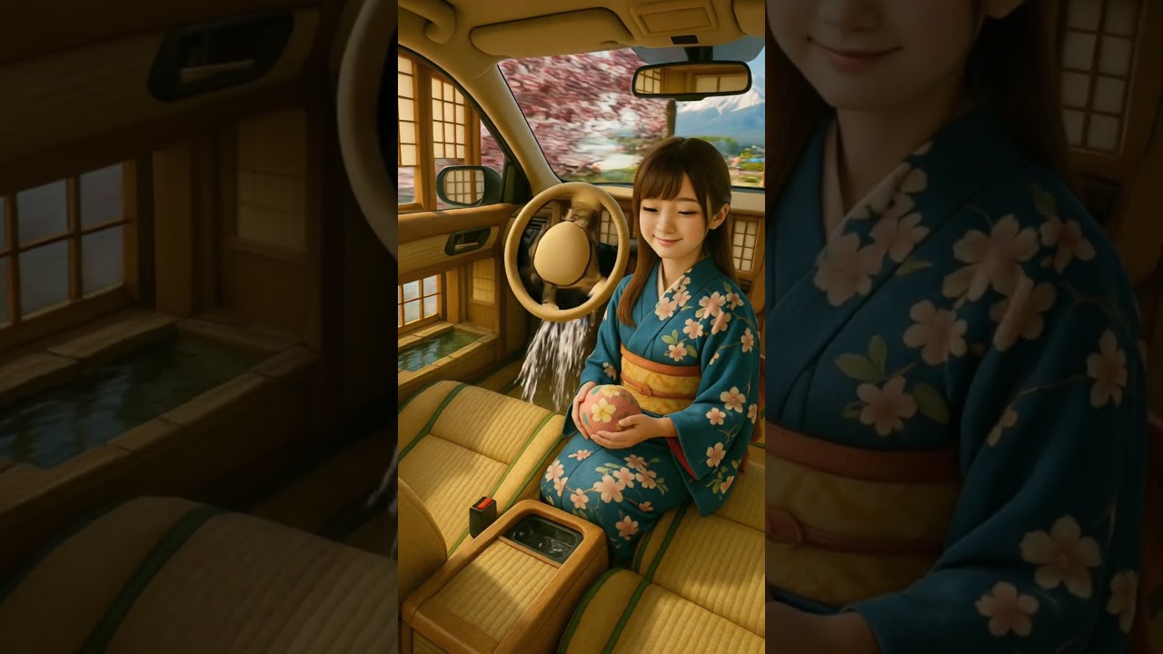 Racing Hot Springs ♨️ #youtubeshorts #shorts #ai #youtube #cute #funny #music #baby #shortsfeed