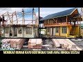 Cara Buat Rumah kayu minimalis 2 lantai dari awal hingga selesai