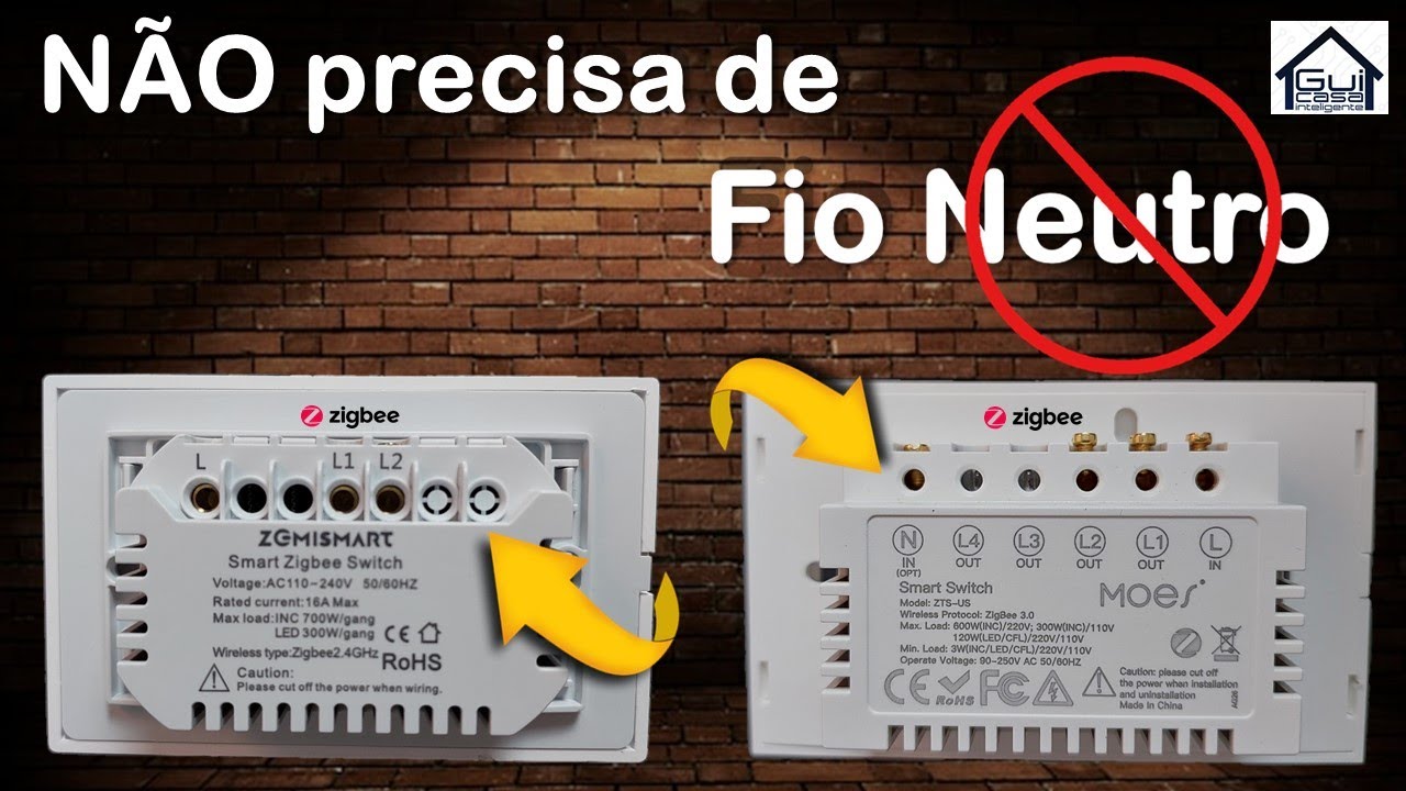 Interruptor Inteligente Wifi 2 Canal -con Y Sin Cable Neutro