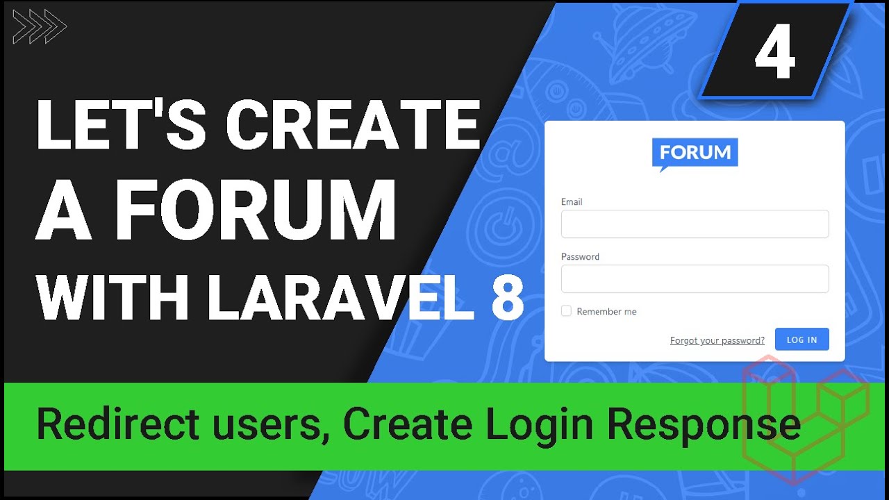 Redirect users, Create Login Response class - Create a forum with Laravel 8 - Part 4