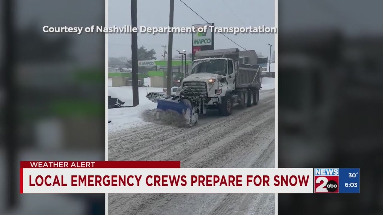 Local emergency crews prepare for snow - YouTube