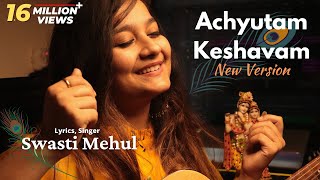 Achyutam Keshavam (New Lyrics) | Swasti Mehul | Krishna Bhajan screenshot 4