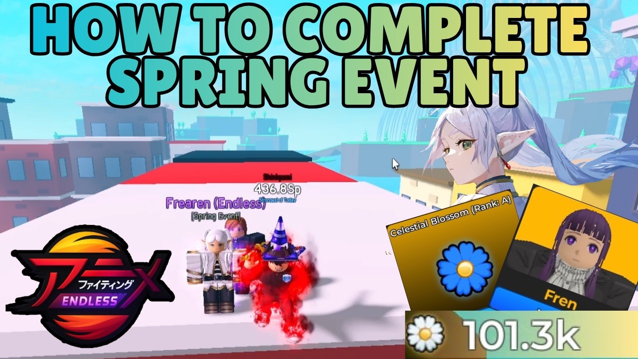 HOW TO COMPLETE SPRING EVENT 2026 in ANIME FIGHTING SIMULATOR : ENDLESS ...