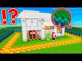 The largest security house with zombie defense in minecraft  maizen jj and mikey build challenge