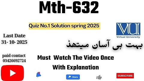 MTH632 - Complex Analysis and Differential Geometry (Quiz 1) 💯 percent Correct Answer 2025