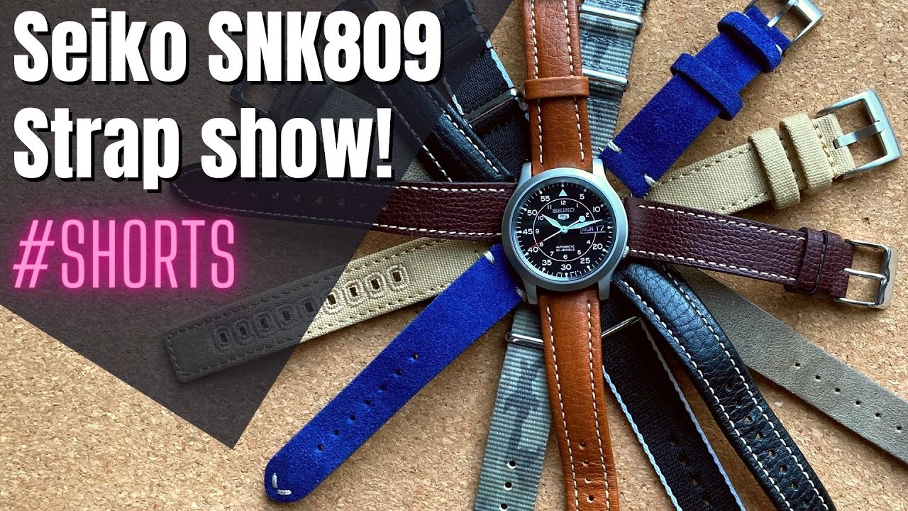 Seiko SNK809 Strap Alternatives - YouTube