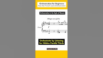 Orchestration from a Piano Score: Hidden Parallel Thirds #composer #orchestration