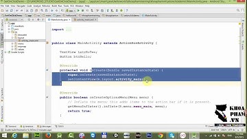 Lập trình Android cơ bản: Bài 5/40: Bắt sự kiện OnClick lên đồi tượng