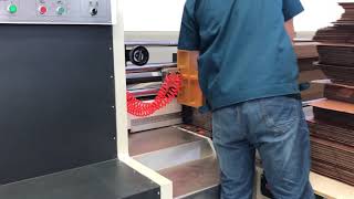 HRB-PACK AUTOMATIC FEEDER PRINTER SLOTTER DIE CUTTER MACHINE WITH AUTO STACKER.