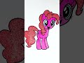 💕 Coloring Pinkie Pie ✨ My Little Pony Glitter Art #kids #cartoon #color #mylittlepony #trending