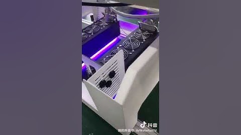 led #uv curing conveyor, with two #uvled lamp, speed adjustable conveyor, led curing #technology