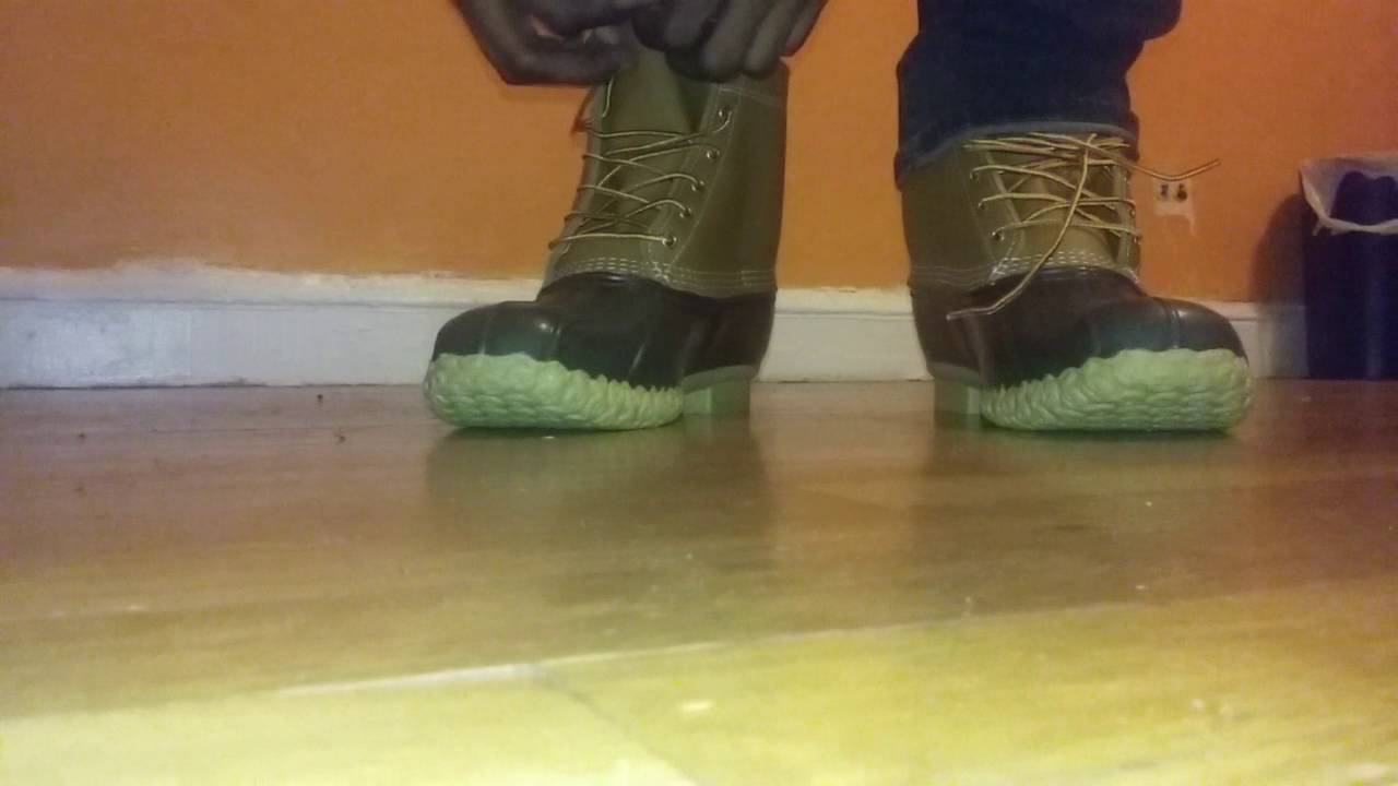 ll bean boots on feet