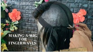 Making a Lace Closure Wig  Perfect for Finger Waves