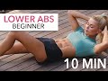 10 MIN LOWER AB WORKOUT - Beginner, with Medium Options I Pamela Reif