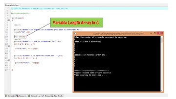 Variable Length Arrays in C