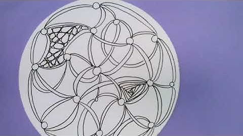 Zentangle Zendala Time-Lapse Video 2018