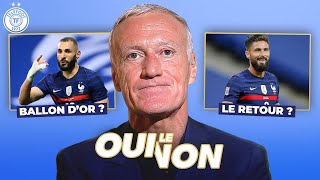 Benzema BALLON D'OR, le "SEUM" Belge ? - Le Oui-Non de Didier Deschamps !