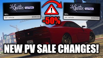 DO NOT Sell Another Vehicle In GTA Online Without Watching This Video! (NEW PV Sale Changes)
