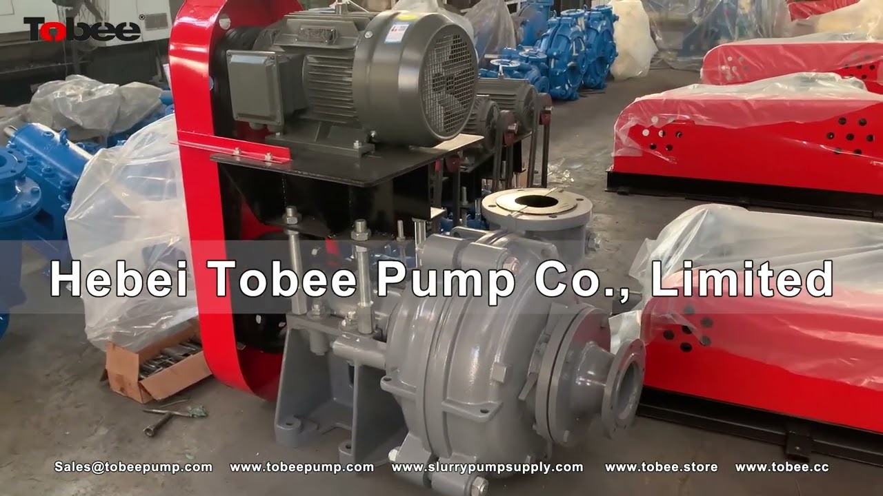 Tobee® 6x4 AHR Polyurethane Slurry Pump with 15kW Motor to the Mines.