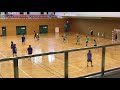 女子ハンドボール、シュートと思わせての、ノールックパス。相手監督も拍手。