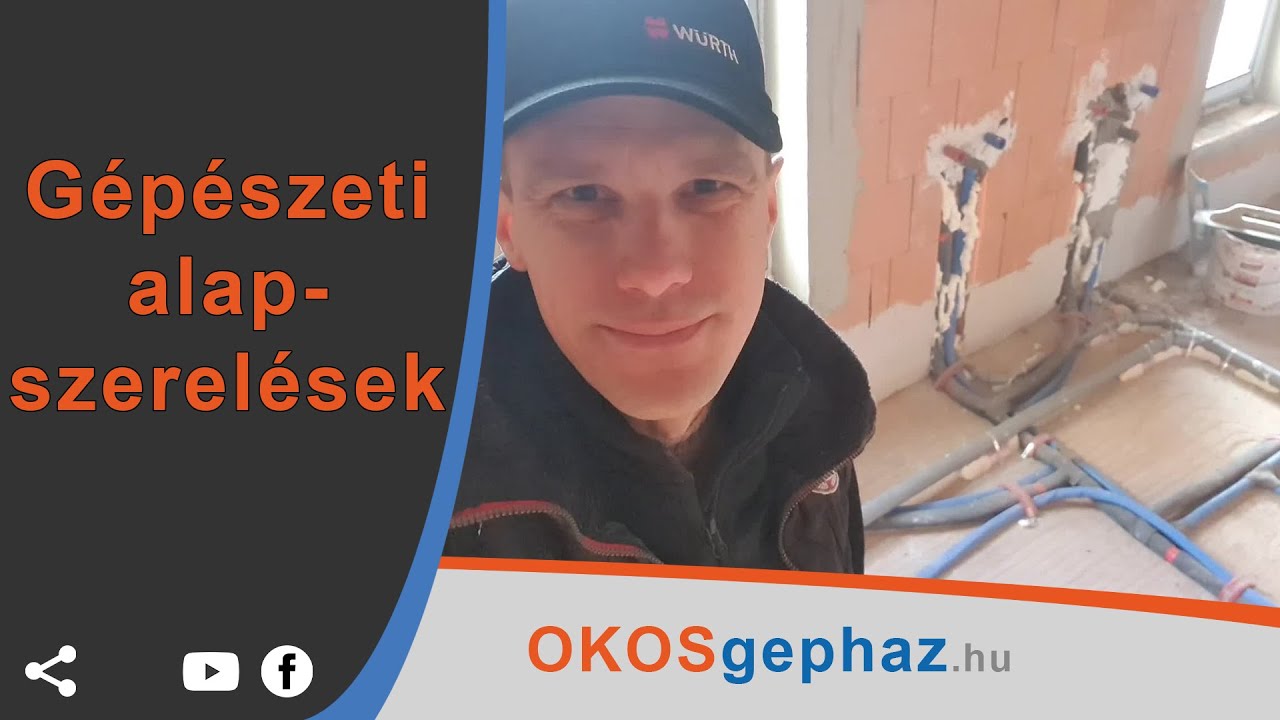 Gépészeti alapszerelések (víz-csatorna, hűtőcsővezeték, mennyezeti gerincek)