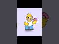 Homer Drops His Donut 🍩 #viral #fyp #animation #meme #thesimpsons #funny #trending