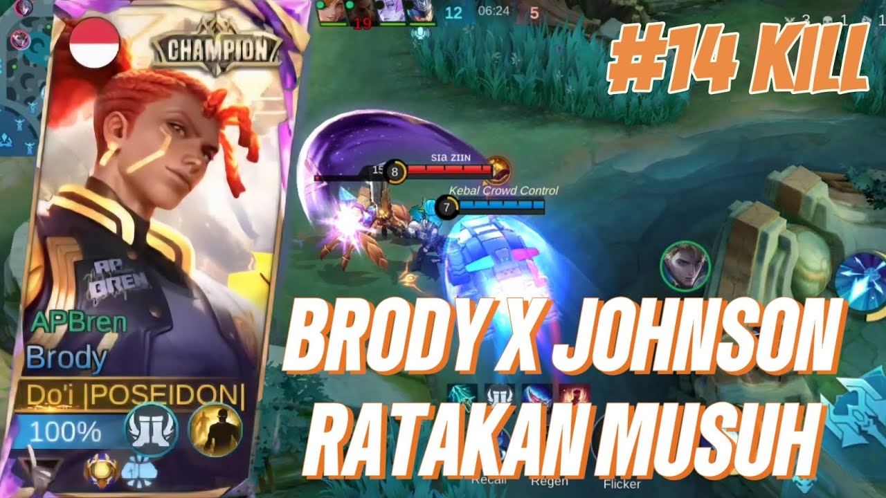 BRODY X JOHNSON !!! MUSUH KETAR KETIR GAES!!! - Mobile Legends