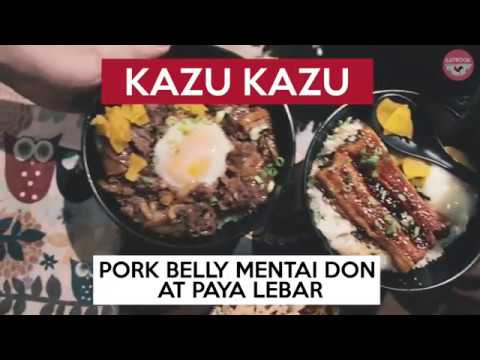 Pork Belly Mentai Mayo Don And Unagi Don At Paya Lebar | Kazu Kazu