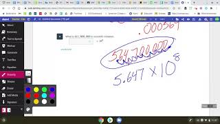 8th Scientific Notation Quiz Review