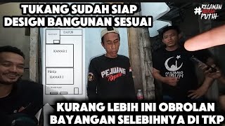 EKSLUSIF ‼️ TUKANG LANGSUNG KITA KASIH DESIGN RENCANA BANGUNAN RUMAH IBU SITI HALIMAH ‼️