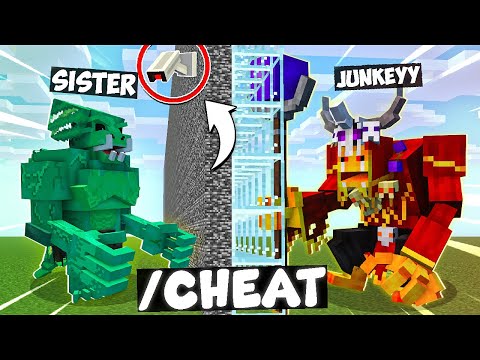 I Trolled My SISTER in Minecraft MOB BATTLE Competition!