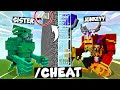 I trolled my sister in minecraft mob battle competition