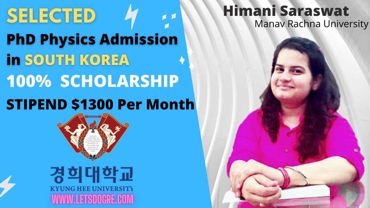 korea university phd scholarship