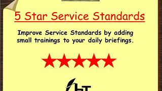 Five Star Service Standards(Customer Service) for Hospitality