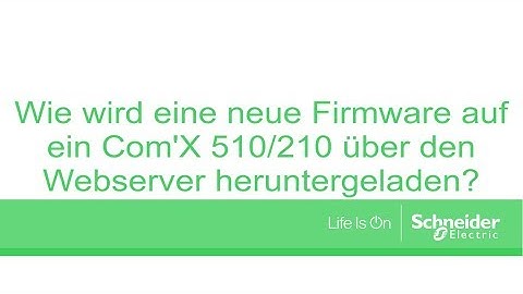 Wie wird eine neue Firmware auf ein Com