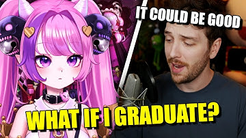 Ironmouse Suddenly Asks CDawgVA What Would Happen if She Graduated