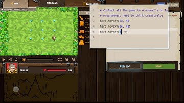 CodeCombat - Backwoods Forest (Level Nine Gems) - Bermain dan Belajar Python