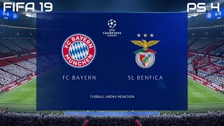 FIFA 19 FC Bayern vs SL Benfica Gameplay UEFA Champions League (4K)