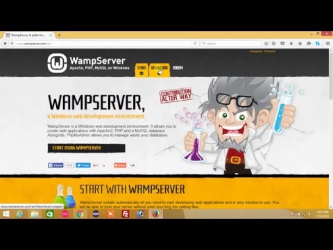 Downloading, Installing and Configuring a WAMP Server with PHP, MySQL