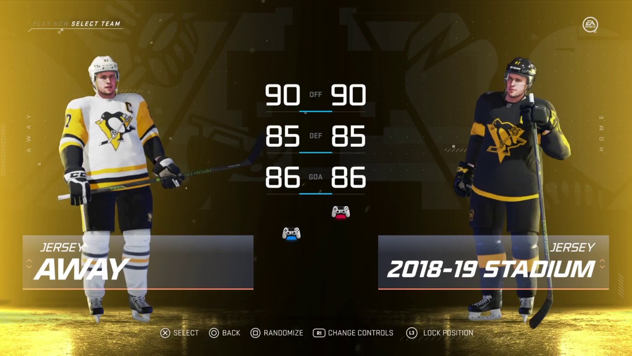NHL 20 Pittsburgh Penguins Uniforms All Franchise History Uniforms