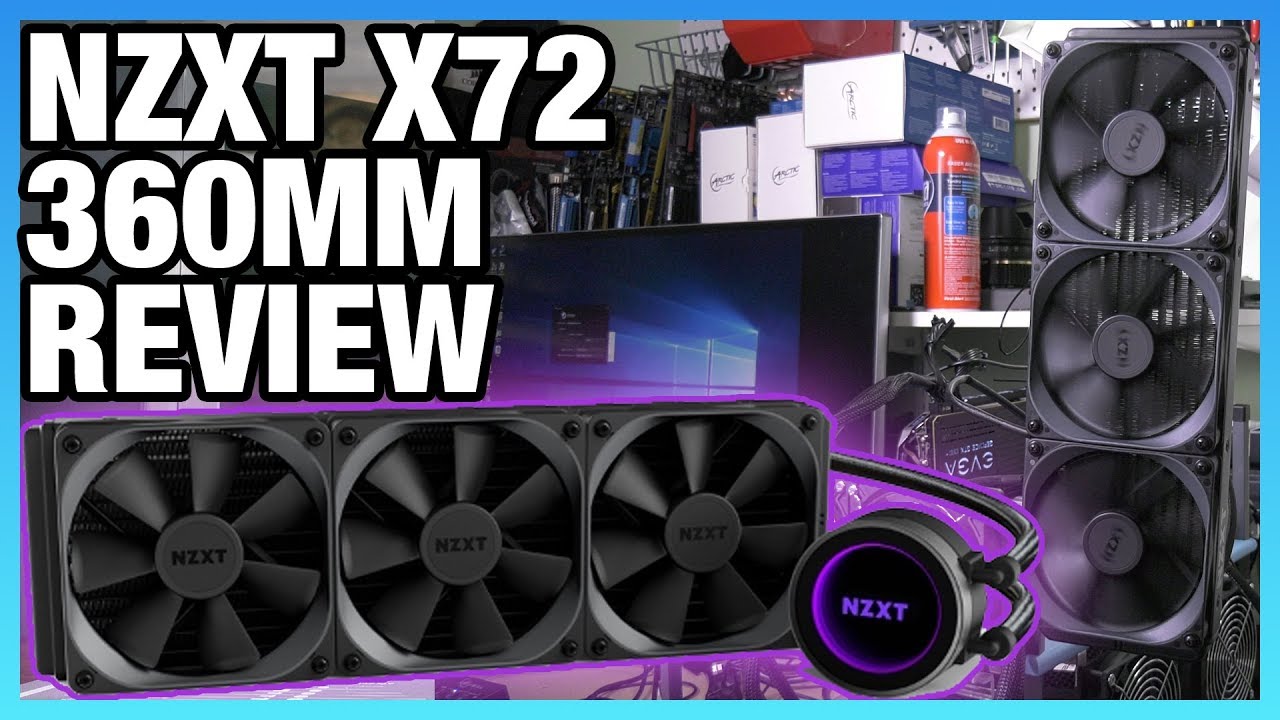 Nzxt X72 360mm Cooler Review Vs H150i Pro Fractal S36 Evga 280 Youtube