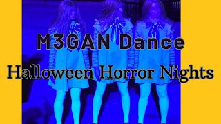 M3GAN DANCE AT HALLOWEEN HORROR NIGHTS AT NIGHT