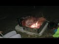 A little gathering around night campfire- Lake Livingston, TX #FullTimeRVlife