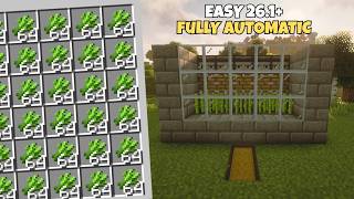Minecraft | Fully Automatic Sugar Cane Farm | Java / Bedrock | 26.1+